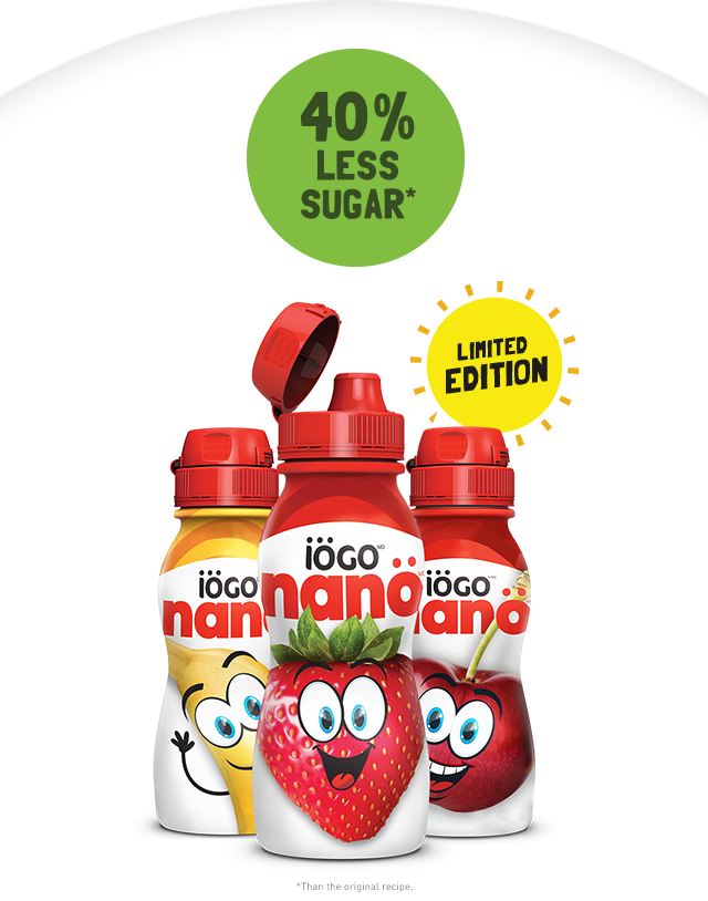 Nanö's bottles with 40% less sugar than the original recipe and limited edition.
